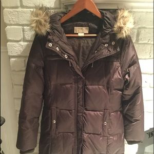 Down winter coat- preowned zipper been replaced